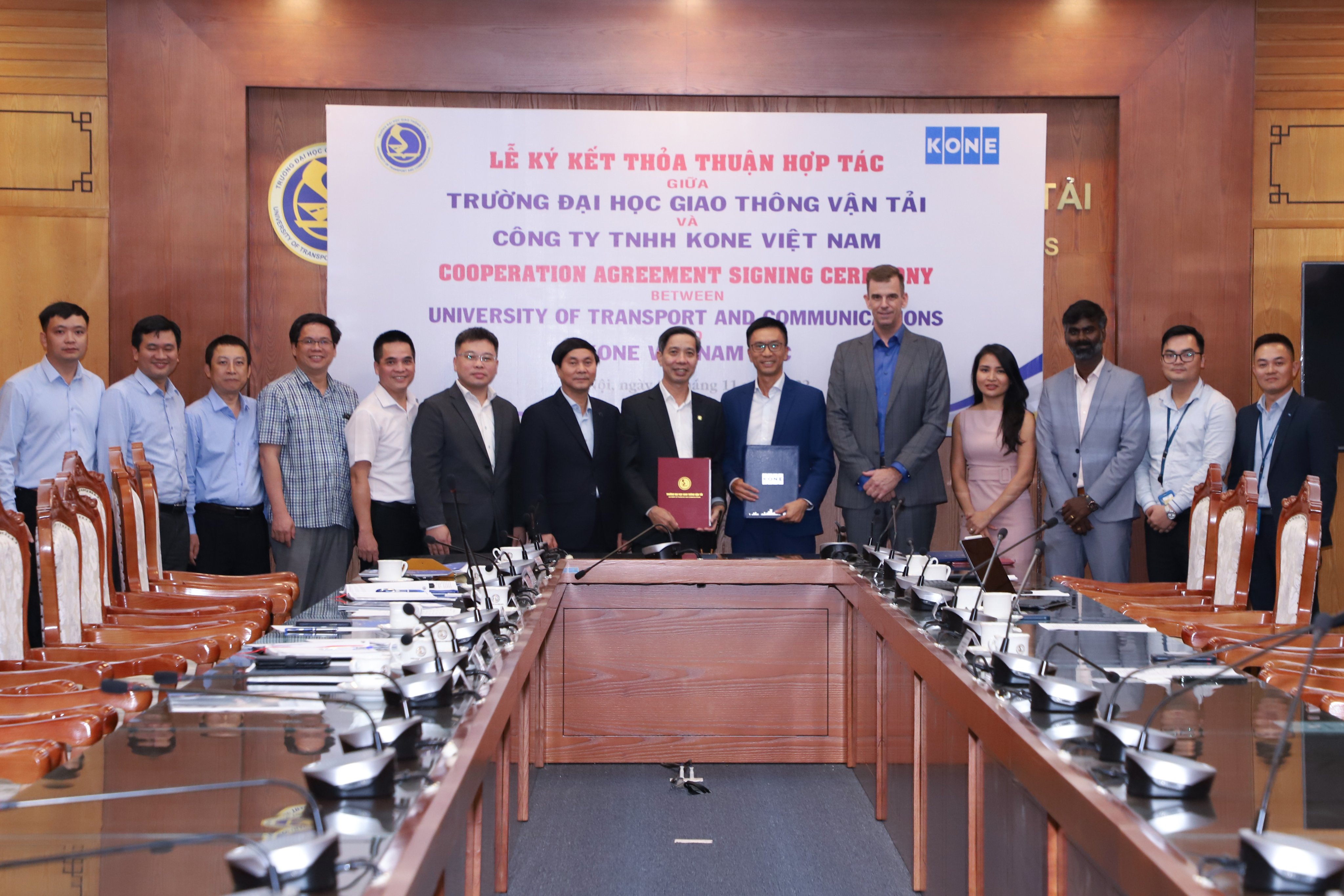 Lễ ký kết hợp tác với Công ty TNHH KONE Việt Nam